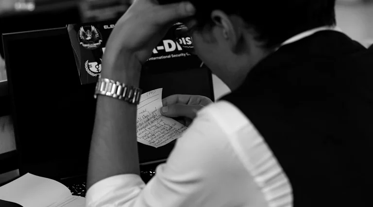 Pessoa analisando documento de propriedade sem registro em cartório de imóveis
